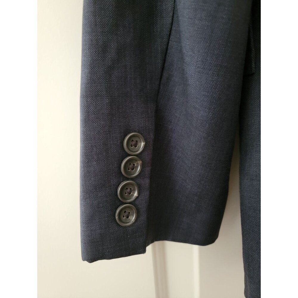 J.Crew Tollegno 1900 Navy Double Vent Ludlow Jacket Blazer Italian Wool Sz 36S - Picture 4 of 9